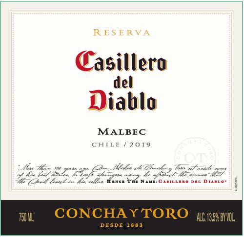 Concha Y Toro Casillero Diablo Malbec Wine, 750 mL