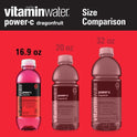 vitaminwater power-c electrolyte enhanced dragonfruit drink, 16.9 fl oz, 6 count bottles