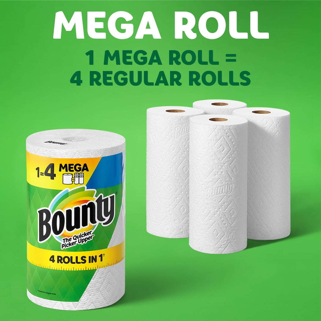 Bounty Select-a-Size Paper Towels, 6 Mega Rolls, White