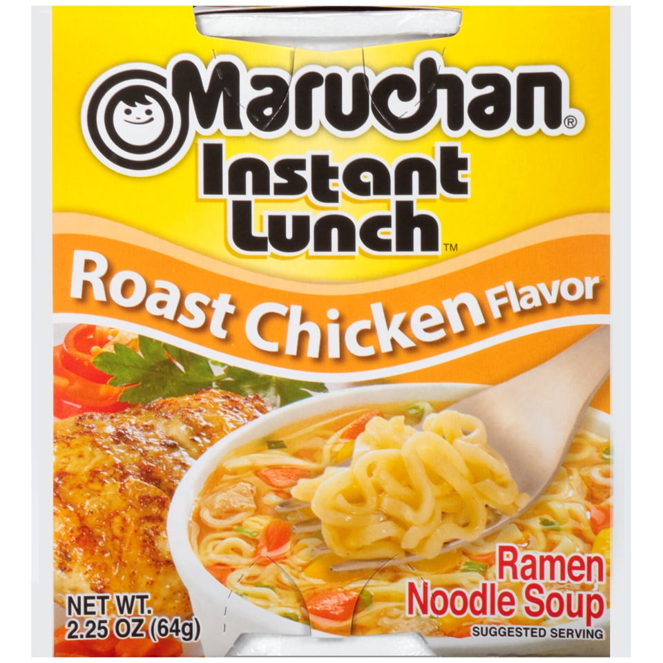 Maruchan Instant Lunch Roast Chicken Flavor Soup, 2.25 oz Shelf Stable Cup