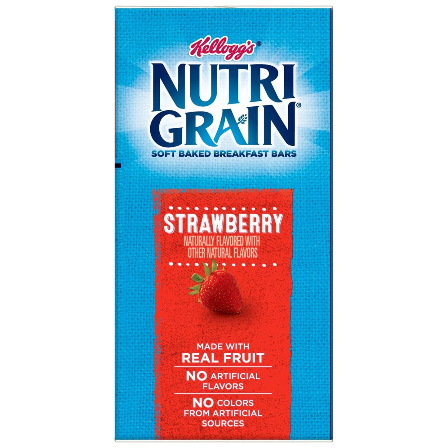 Kellogg's Nutri-Grain Strawberry Chewy Soft Baked Breakfast Bars, Ready-to-Eat, 20.8 oz, 16 Count