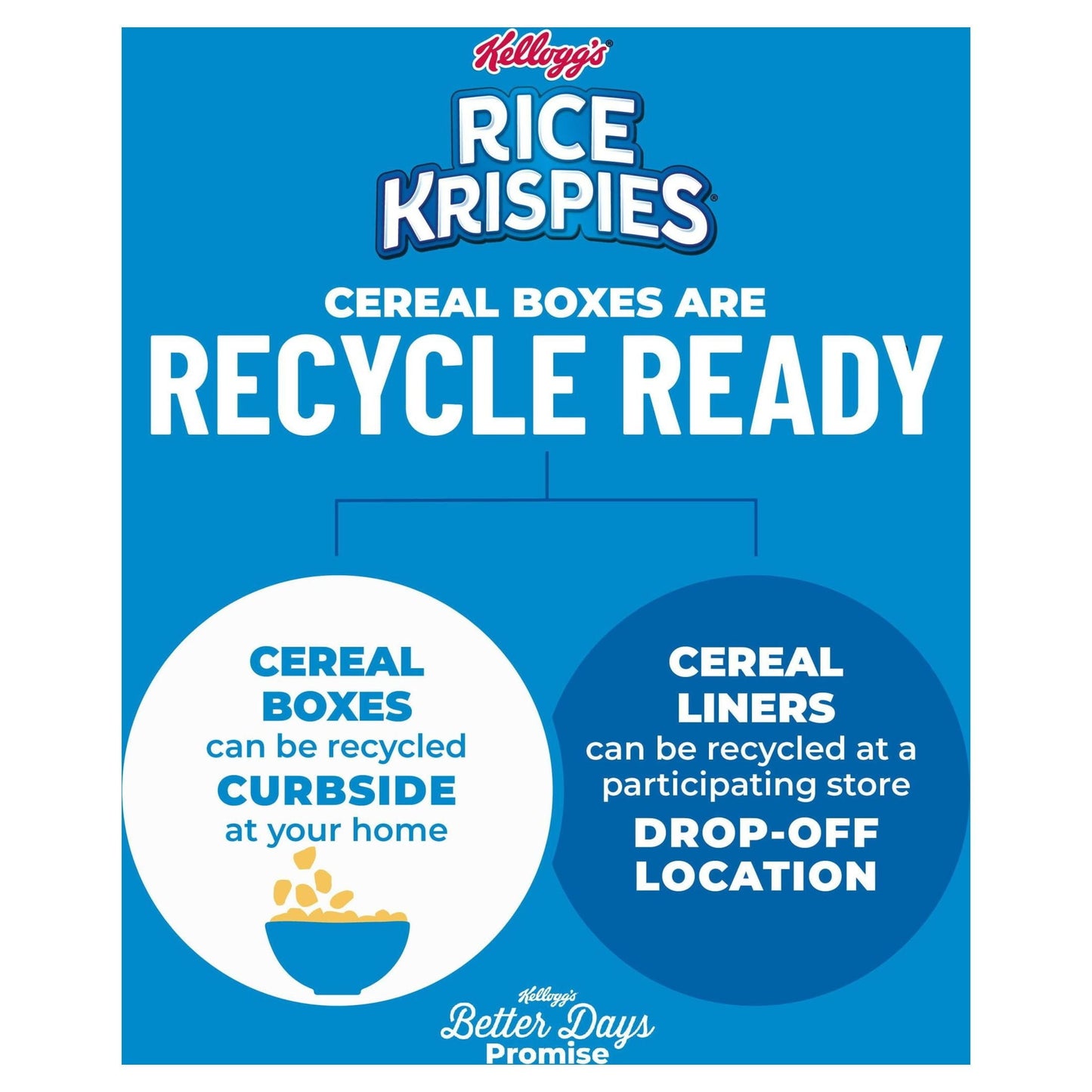 Kellogg's Rice Krispies Original Cold Breakfast Cereal, Mega Size, 25.2 oz Box