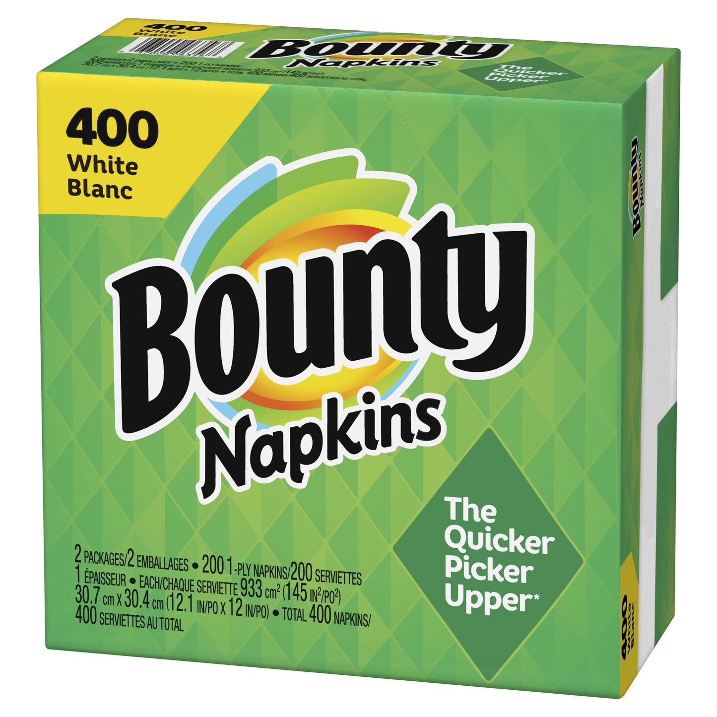 Bounty Paper Napkins, White, 400 Count