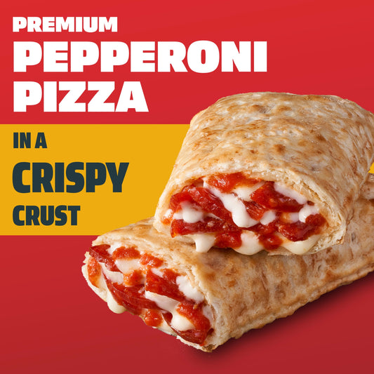 Hot Pockets Frozen Snacks, Pepperoni Pizza Crispy Crust, 12 Regular Sandwiches (Frozen)
