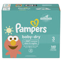 Pampers Baby Dry Diapers Size 3, 160 Count