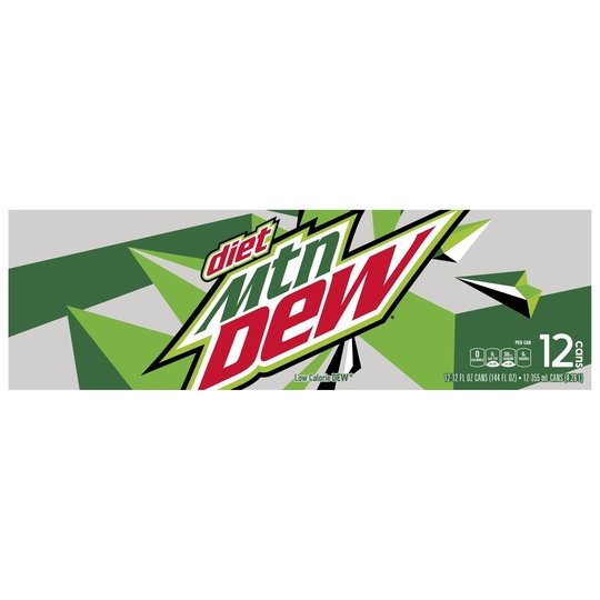 Diet Mountain Dew Citrus Soda Pop, 12 oz, 12 Pack Cans