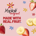 Yoplait Original Strawberry Banana Low Fat Yogurt, 6 OZ Yogurt Cup