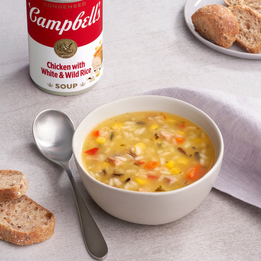 Campbell's Condensed Chicken with White & Wild Rice Soup, 10.5 Ounce Can