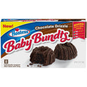 HOSTESS Chocolate Drizzle Baby Bundts, Mini Chocolate Bundt Cakes - 10 oz, 8 Count