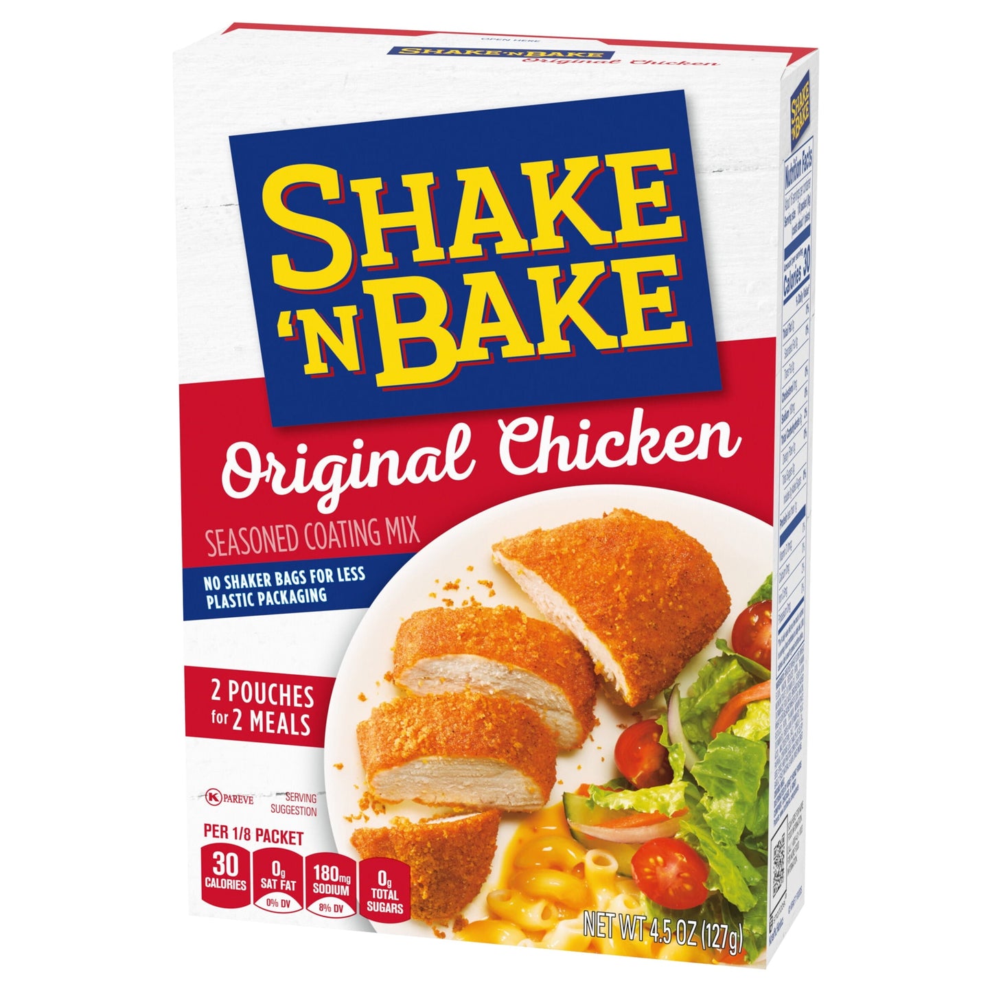 Shake 'N Bake Original Chicken Seasoned Coating Mix, 4.5 oz Box, 2 ct Packets