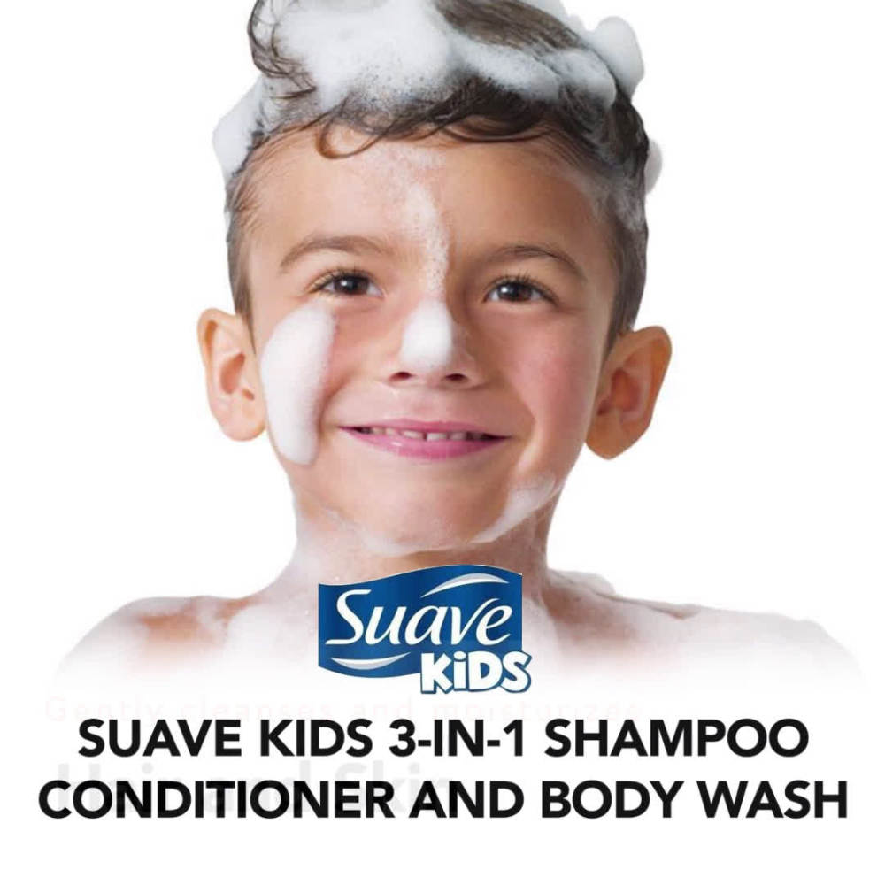 Suave Kids Fresh Spider-Sense, 3 in 1 Shampoo Conditioner Body Wash, All Hair Types 28 oz