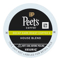 Peet's Coffee Decaf House Blend K-Cup Coffee Pods, Premium Dark Roast, 22 Count, Single Serve Capsules Compatible with Keurig