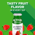 Activia Probiotic Dailies Strawberry Lowfat Probiotic Yogurt Drinks, 3.1 fl oz, 8 Count