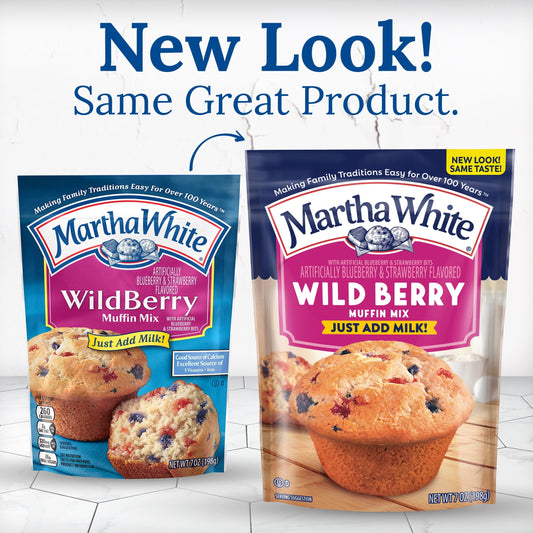 Martha White Wildberry Muffin Mix, 7 oz Bag