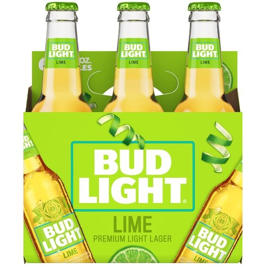 Bud Light Lime Beer, 6 Pack Beer, 12 fl oz Bottles, 4.2% ABV, Domestic