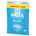 HALLS Relief Mountain Menthol Sugar Free Cough Drops, Economy Pack, 70 Drops