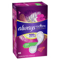 Always Radiant Daily Liners Light Absorbency, Long Length, 46CT