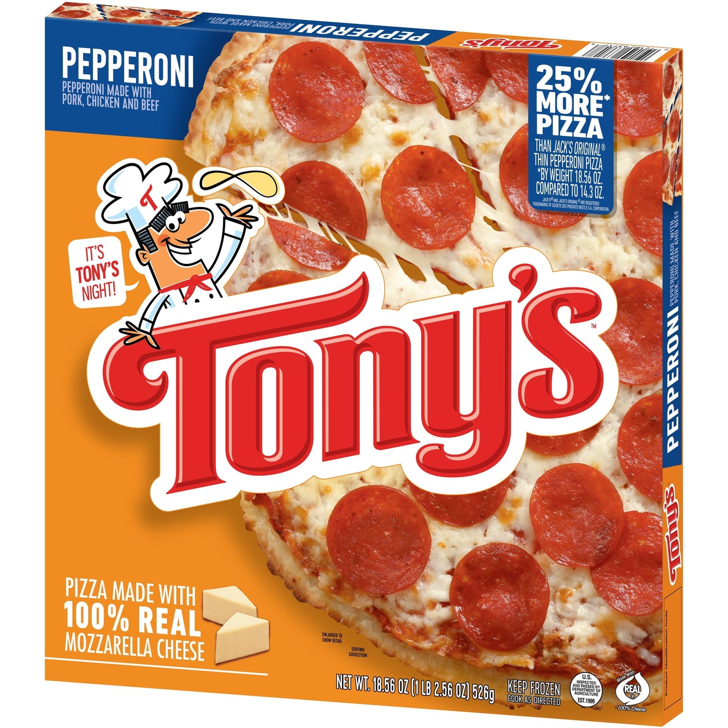 Tony's Pizzeria Style Crust Pepperoni Frozen Pizza