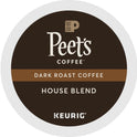 Peet's Coffee House Blend K-Cup Coffee Pods, Premium Dark Roast, 22 Count, Single Serve Capsules Compatible with Keurig