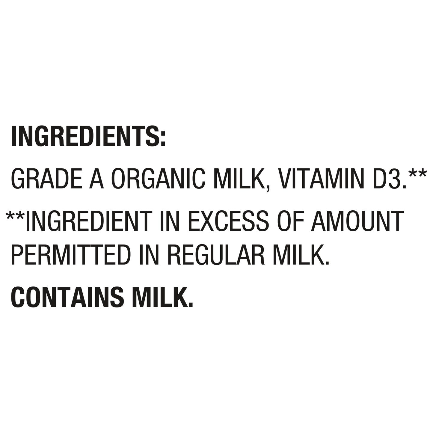 Horizon Organic Whole High Vitamin D Milk, Half Gallon