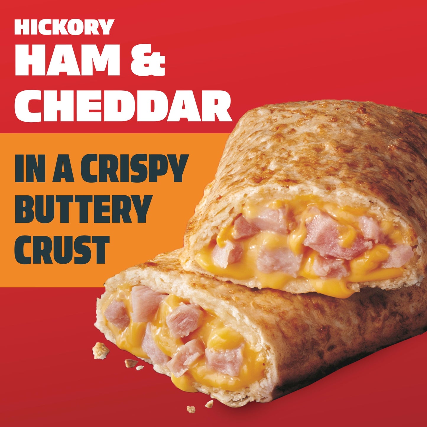 Hot Pockets Frozen Snacks, Hickory Ham and Cheddar Cheese, 12 Regular Sandwiches (Frozen)