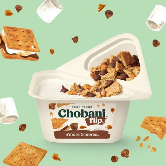 Chobani Flip Low-Fat Greek Yogurt, S'more S'mores 5.3 oz, 4 Count Plastic