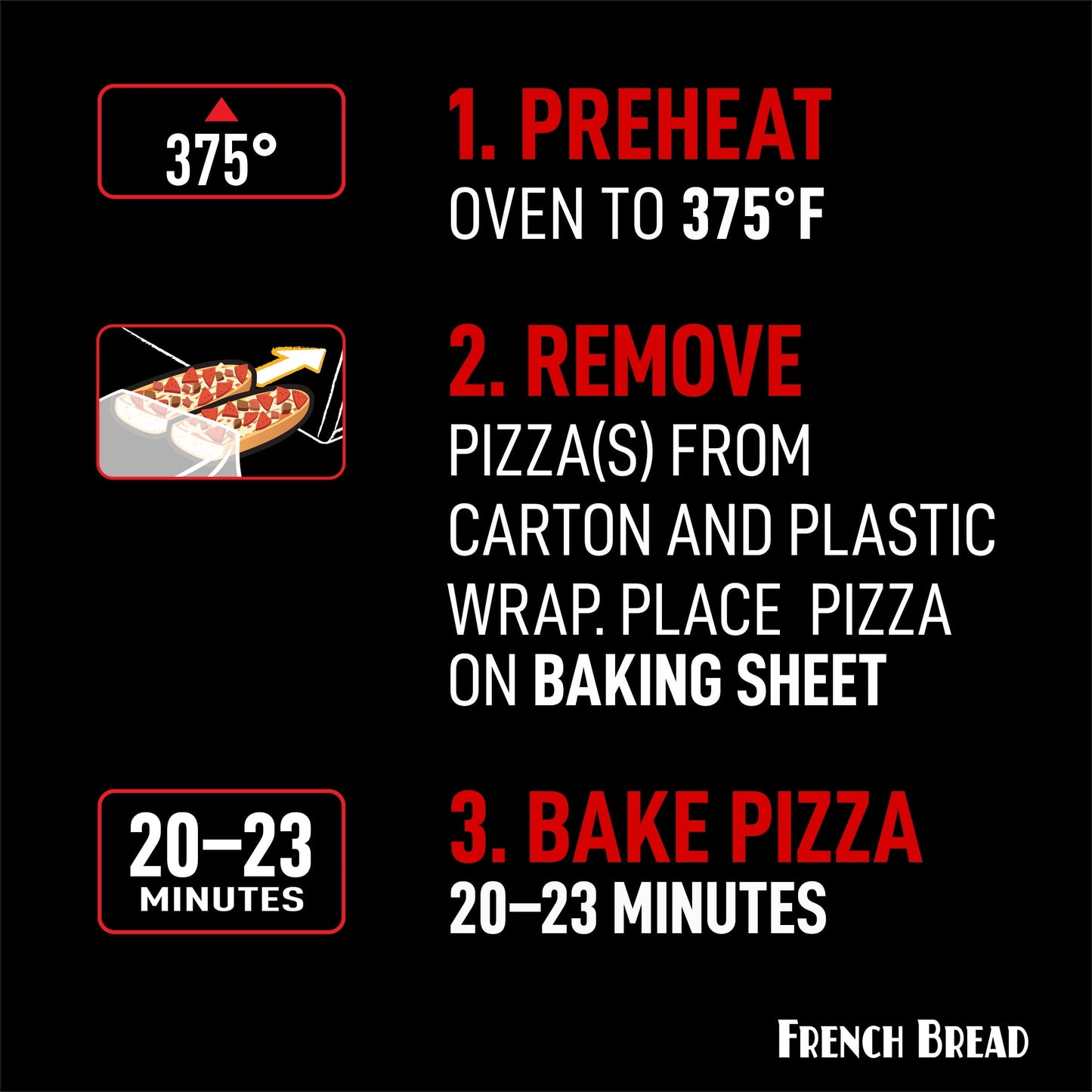 Red Baron Frozen Pizza French Bread Pepperoni