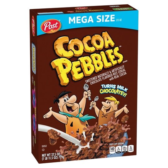 Post Cocoa PEBBLES Cereal, 27.5 OZ Box