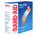 Band-Aid Brand Tru-Stay Plastic Adhesive Bandages, All One Size, 60Ct