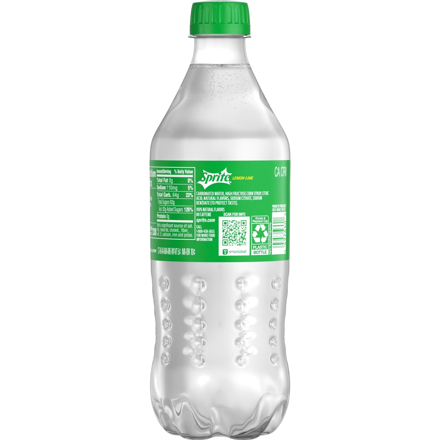 Sprite Lemon Lime Soda Pop, 20 fl oz Bottle