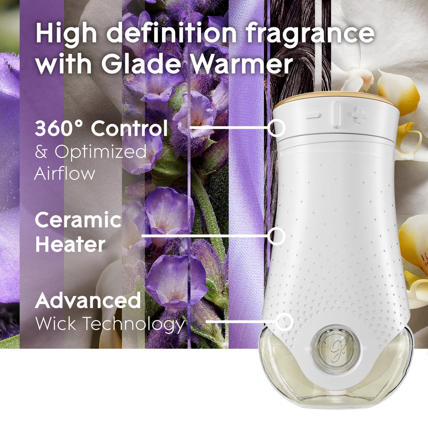 Glade PlugIns Refill 5 ct, Lavender & Vanilla, 3.35 FL. oz. Total, Scented Oil Air Freshener Infused with Essential Oils