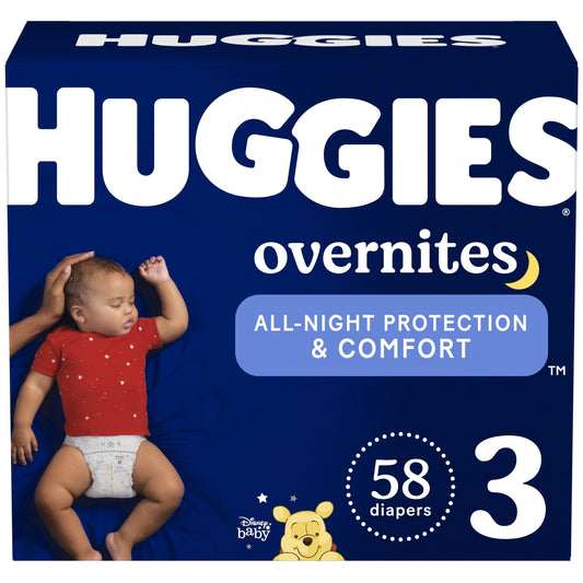 Huggies Overnites Nighttime Diapers, Size 3, 58 Ct (Select for More Options)