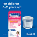 Children's Benadryl Dye-Free Allergy Liquid, Bubble Gum, 8 fl. oz