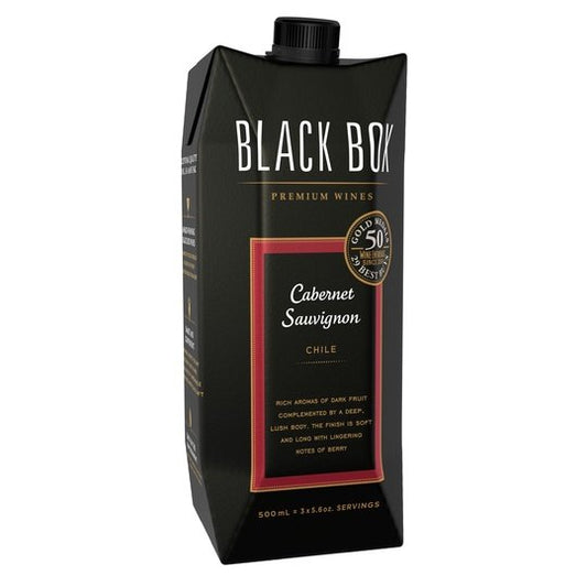 Black Box Cabernet Sauvignon, Red Wine, 500ml Carton Go Pack