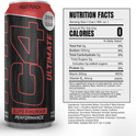 C4 Ultimate + Fruit Punch + Energy Drink + Pump + Performance + 16 oz, Single Can