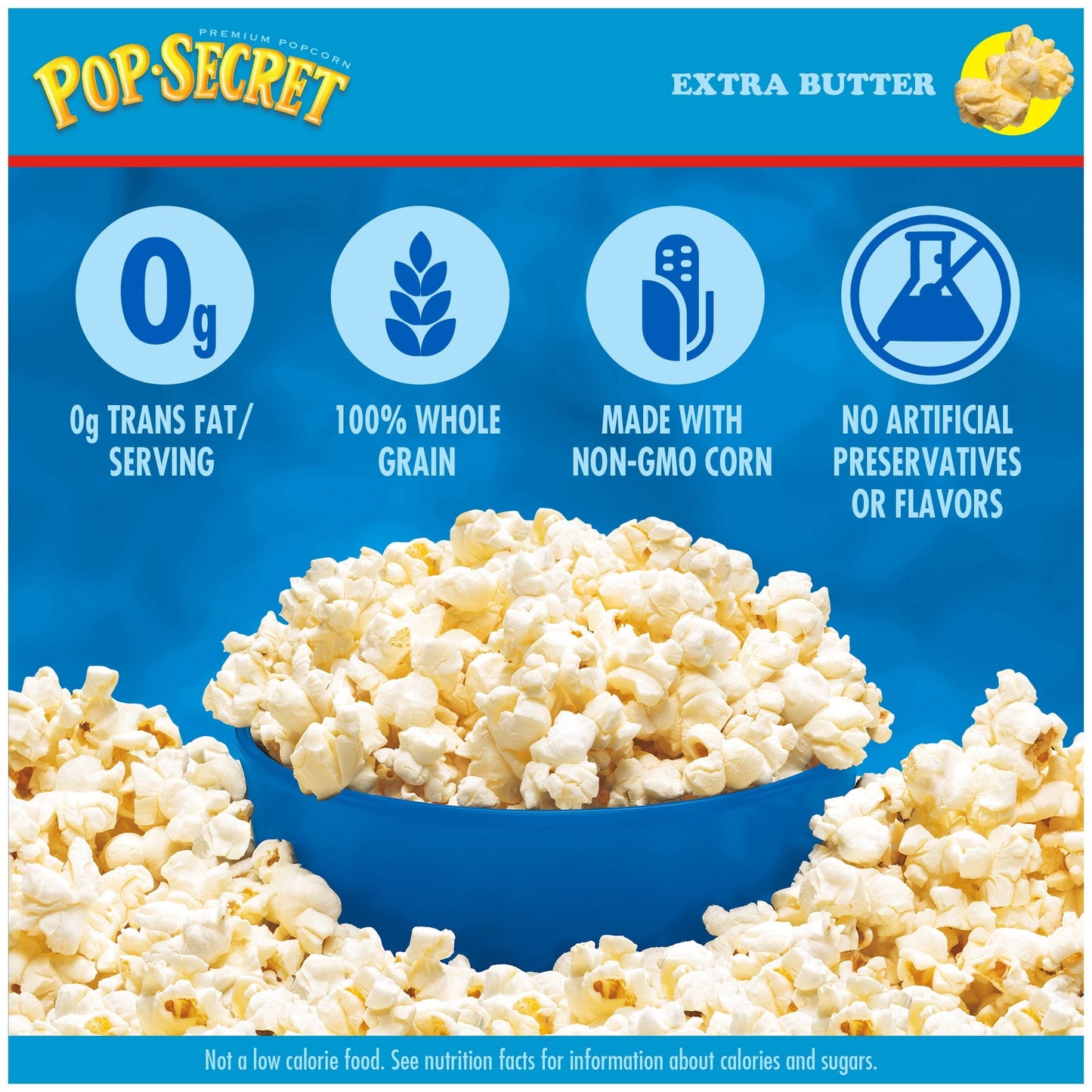 Pop Secret Microwave Popcorn, Extra Butter Flavor, 3.2 oz Sharing Bags, 6 Ct