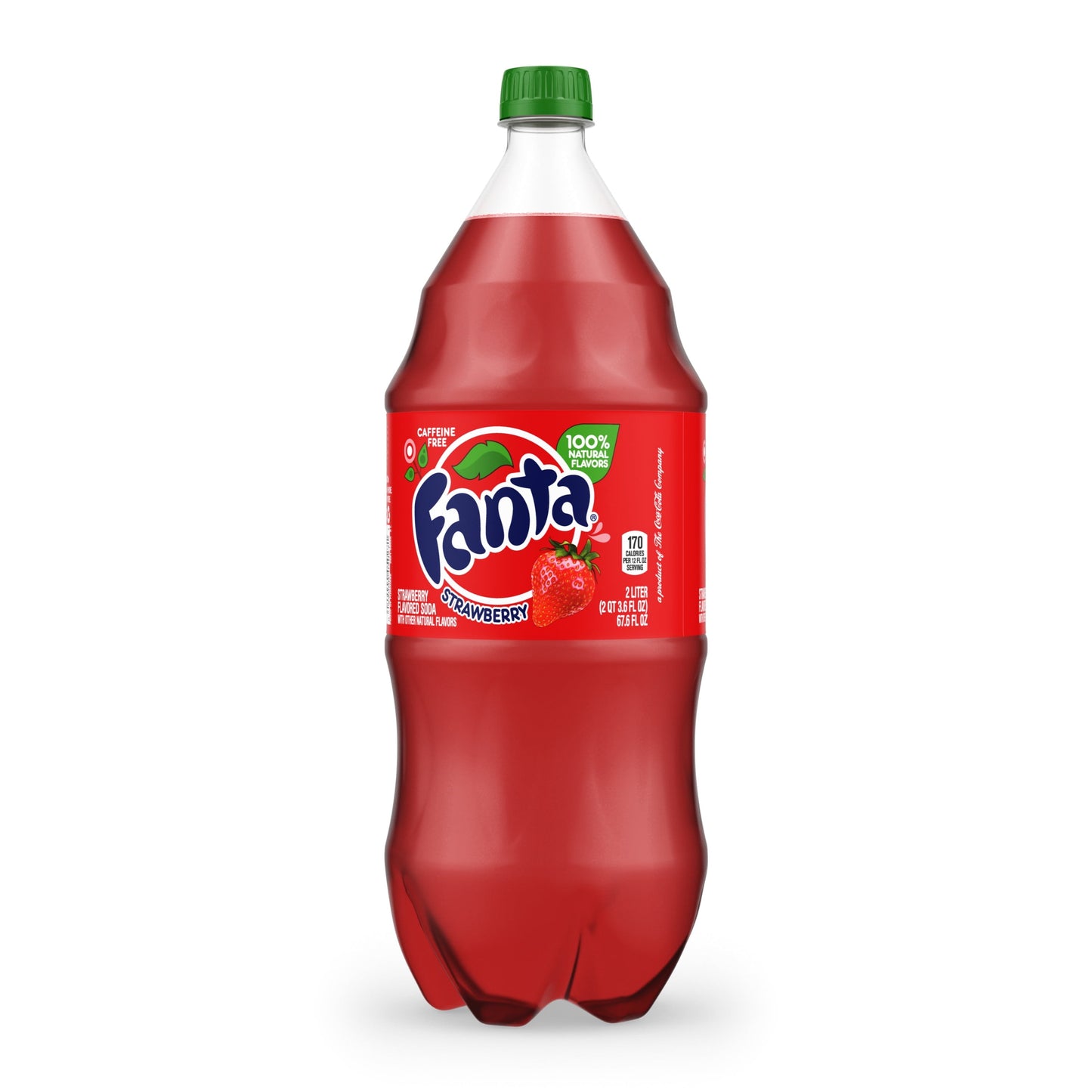Fanta Strawberry Fruit Soda Pop, 2 Liter Bottle