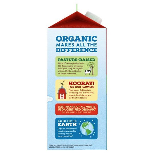 Horizon Organic Lactose Free Milk, 2% Reduced Fat, 64 fl oz Carton