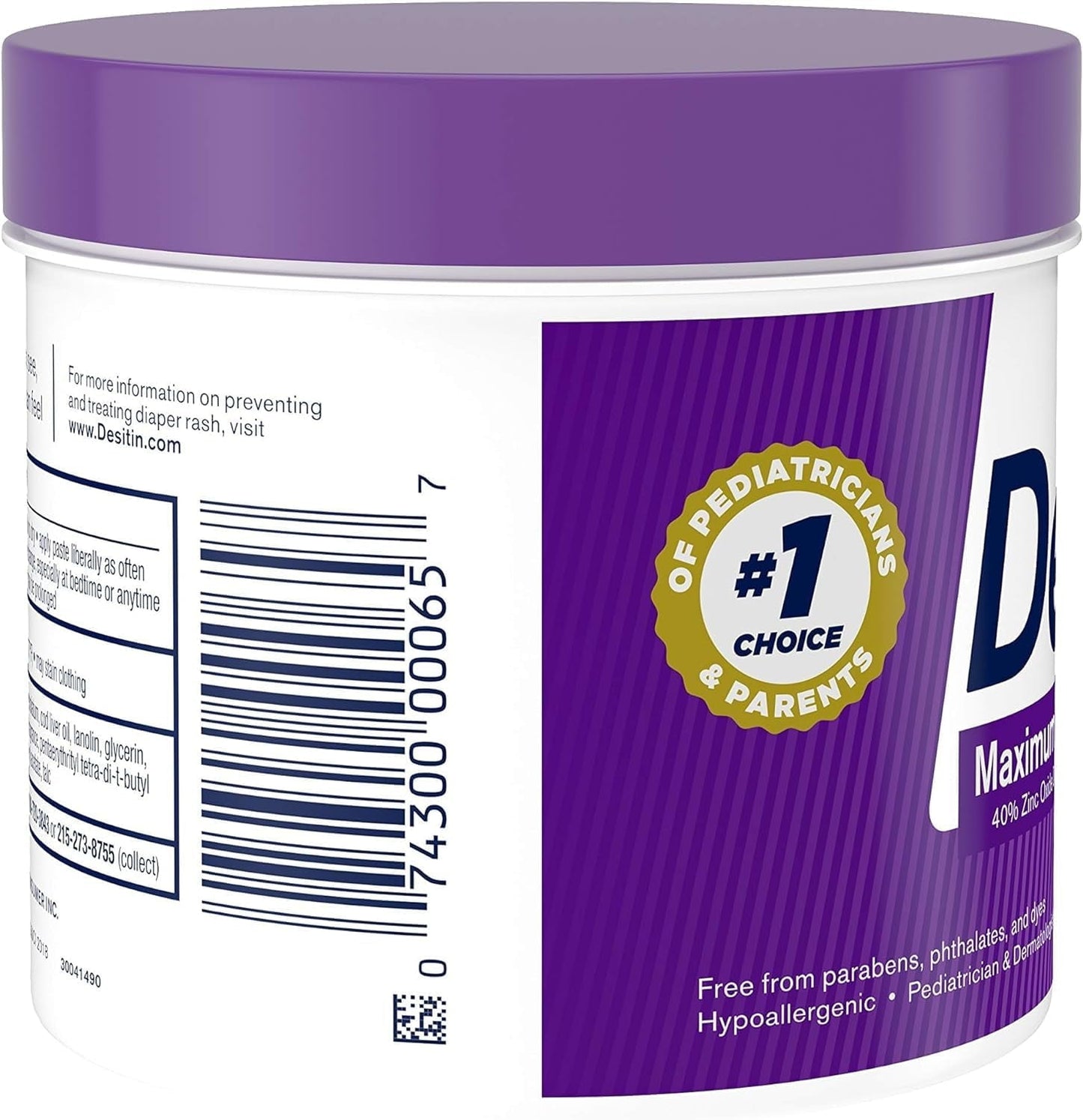 Desitin Maximum Strength Baby Diaper Rash Cream with Zinc Oxide, 16 oz