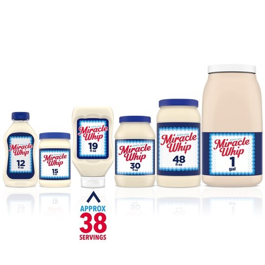 Miracle Whip Mayo-like Dressing Squeeze Bottle, 19 fl oz