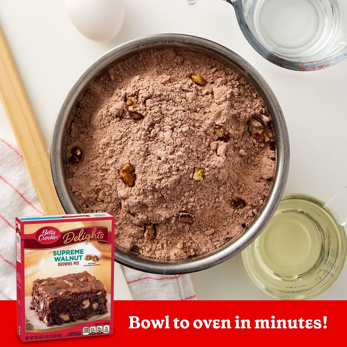 Betty Crocker Delights Supreme Walnut Brownie Mix, 16.5 oz.