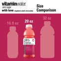 vitaminwater zero with love nutrient enhanced water w/ vitamins, raspberry dark chocolate, 20 fl oz