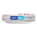 Dixie Disposable Paper Plates, Multicolor, 10 in, 50 Count