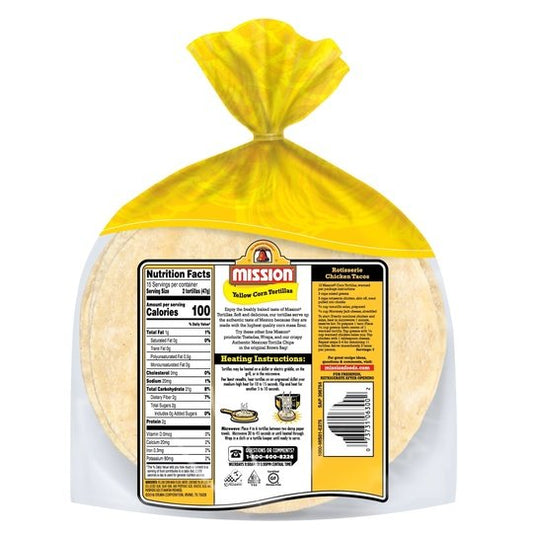 Mission Gluten-free Yellow Corn Tortillas, 30 Count