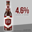 Lone Star Beer, 6 Pack, 12 fl oz Glass Bottles, 4.6% ABV, Domestic Lager
