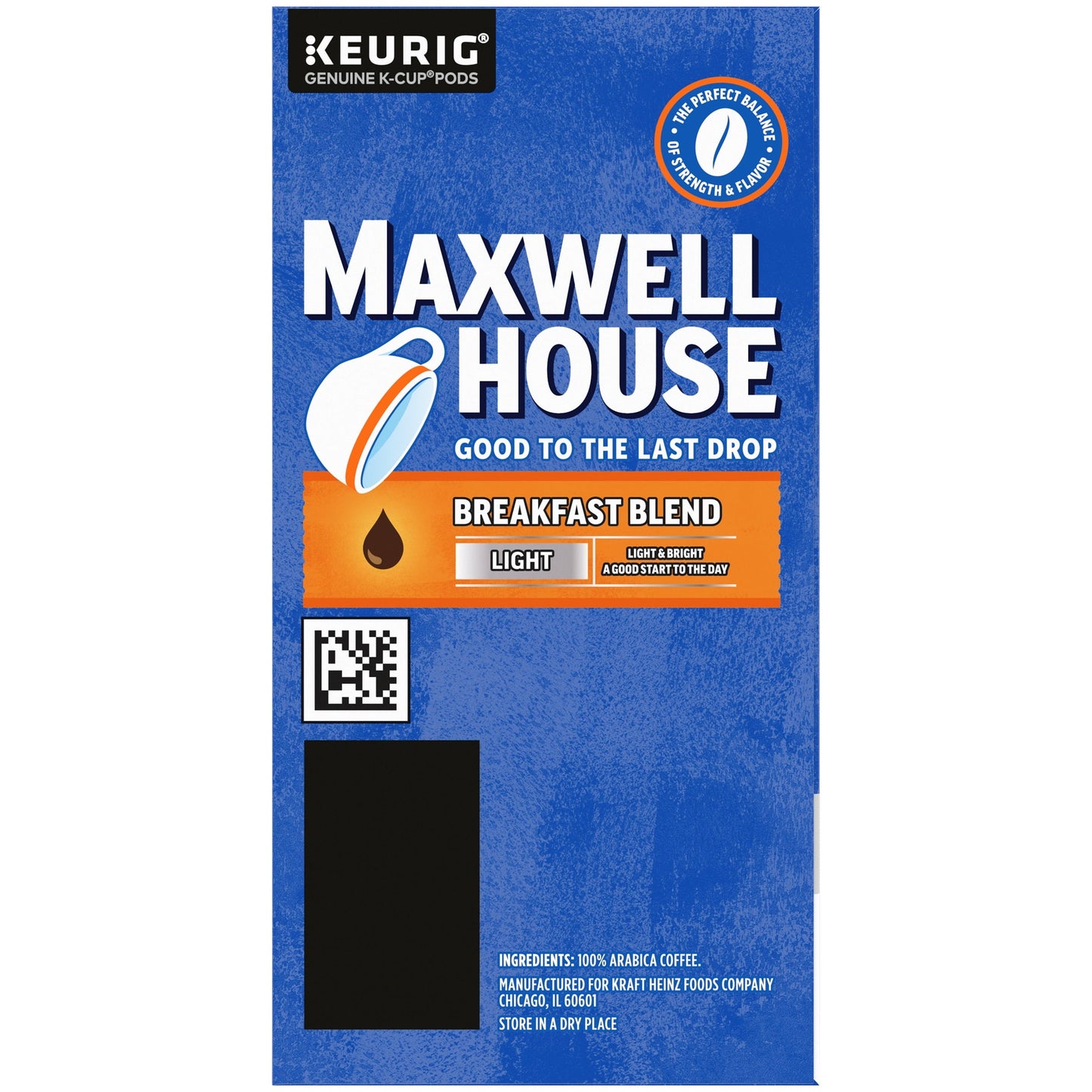 Maxwell House Light Roast Breakfast Blend Coffee K-Cup Pods, 24 ct Box