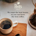 Peet's Coffee Major Dickason's Blend Ground Coffee, Premium Dark Roast, 100% Arabica, 18 oz