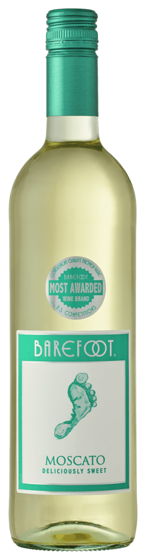 Barefoot Cellars Moscato White Wine, California, 750ml Glass Bottle