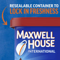 Maxwell House International Vanilla Bean Latte Café-Style Instant Coffee Beverage Mix, 8.5 oz. Canister