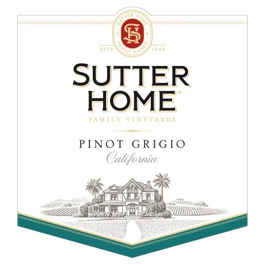 Sutter Home Pinot Grigio White Wine, 1.5 L Bottle